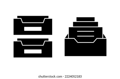 Archive folders icon vector for web and mobile app. Document vector icon. Archive storage icon.