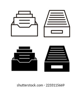 Archive folders icon vector for web and mobile app. Document vector icon. Archive storage icon.