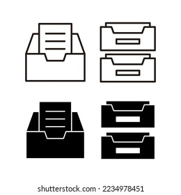 Archive folders icon vector for web and mobile app. Document vector icon. Archive storage icon.