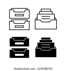 Archive folders icon vector for web and mobile app. Document vector icon. Archive storage icon.