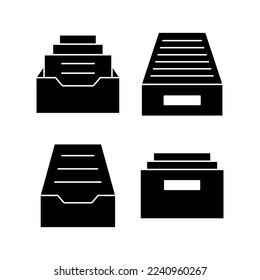 Archive folders icon vector for web and mobile app. Document vector icon. Archive storage icon.
