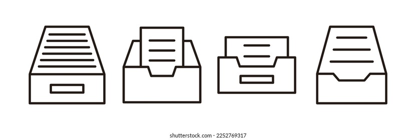 Archive folders icon vector for web and mobile app. Document vector icon. Archive storage icon.
