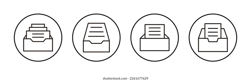 Archive folders icon vector for web and mobile app. Document vector icon. Archive storage icon.