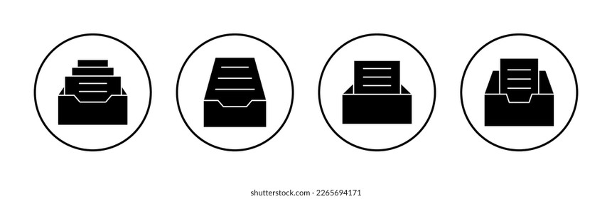 Archive folders icon vector for web and mobile app. Document vector icon. Archive storage icon.