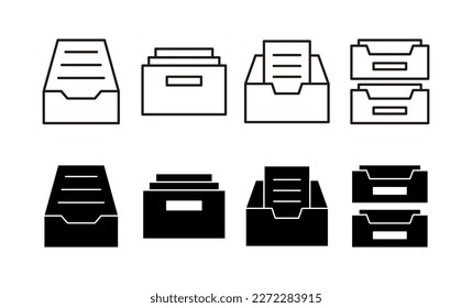 Archive folders icon vector for web and mobile app. Document vector icon. Archive storage icon.