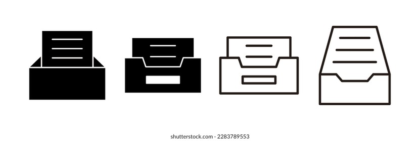 Archive folders icon vector for web and mobile app. Document vector icon. Archive storage icon.