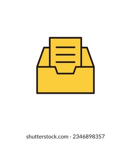Archive folders icon vector for web and mobile app. Document vector icon. Archive storage icon.