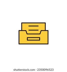 Archive folders icon vector for web and mobile app. Document vector icon. Archive storage icon.
