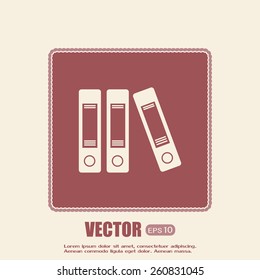 Archive folders vector icon