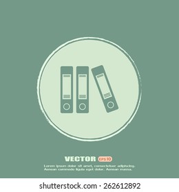 Archive folders vector icon
