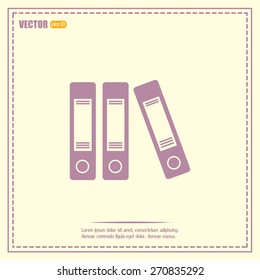 Archive folders vector icon