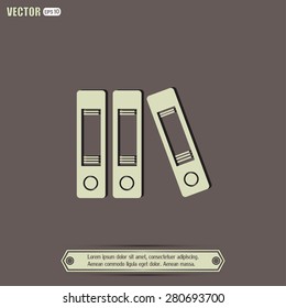 Archive folders vector icon