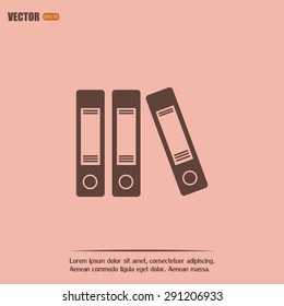 Archive folders vector icon