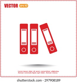 Archive folders vector icon