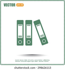 Archive folders vector icon