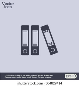 Archive folders vector icon