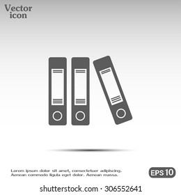 Archive folders vector icon