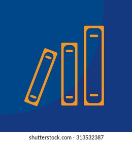 Archive folders vector icon