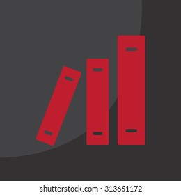 Archive folders vector icon