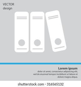 Archive folders vector icon