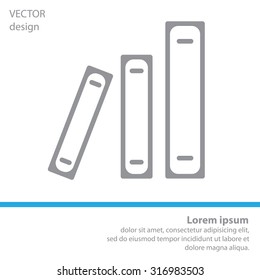 Archive folders vector icon