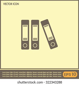 Archive folders vector icon