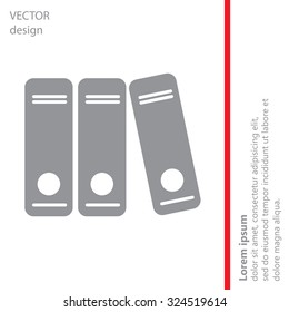 Archive folders vector icon