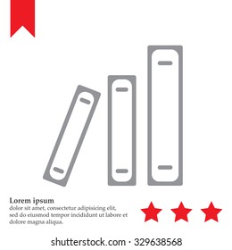 Archive folders vector icon