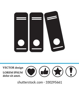 Archive folders vector icon