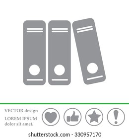 Archive folders vector icon