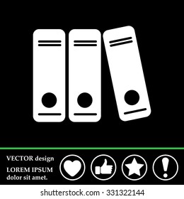 Archive folders vector icon