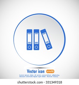 Archive folders vector icon