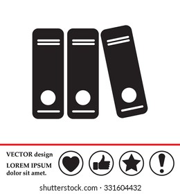Archive folders vector icon