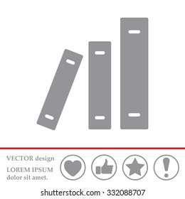Archive folders vector icon
