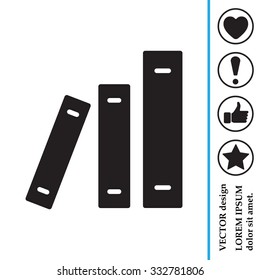 Archive folders vector icon