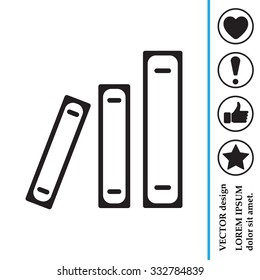 Archive folders vector icon