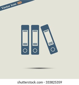 Archive folders vector icon
