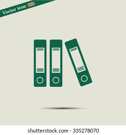 Archive folders vector icon