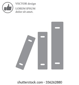 Archive folders vector icon