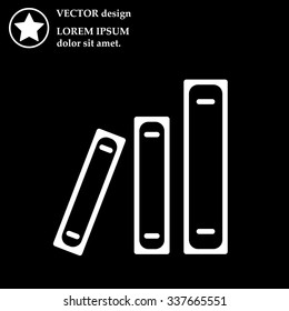 Archive folders vector icon