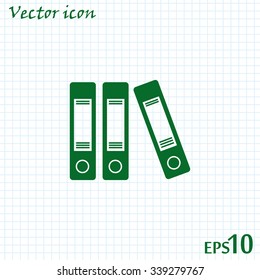 Archive folders vector icon