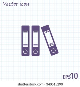 Archive folders vector icon