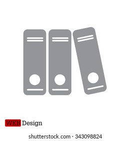 Archive folders vector icon