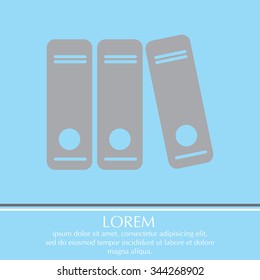 Archive folders vector icon