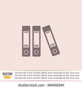 Archive folders vector icon
