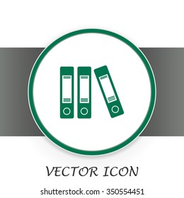 Archive folders vector icon