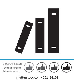 Archive folders vector icon
