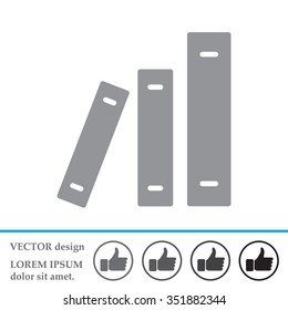 Archive folders vector icon