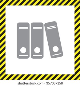 Archive folders vector icon