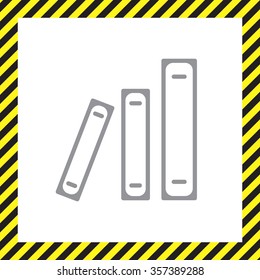 Archive folders vector icon